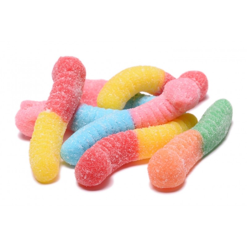 Mini Sour Neon Gummi Worms